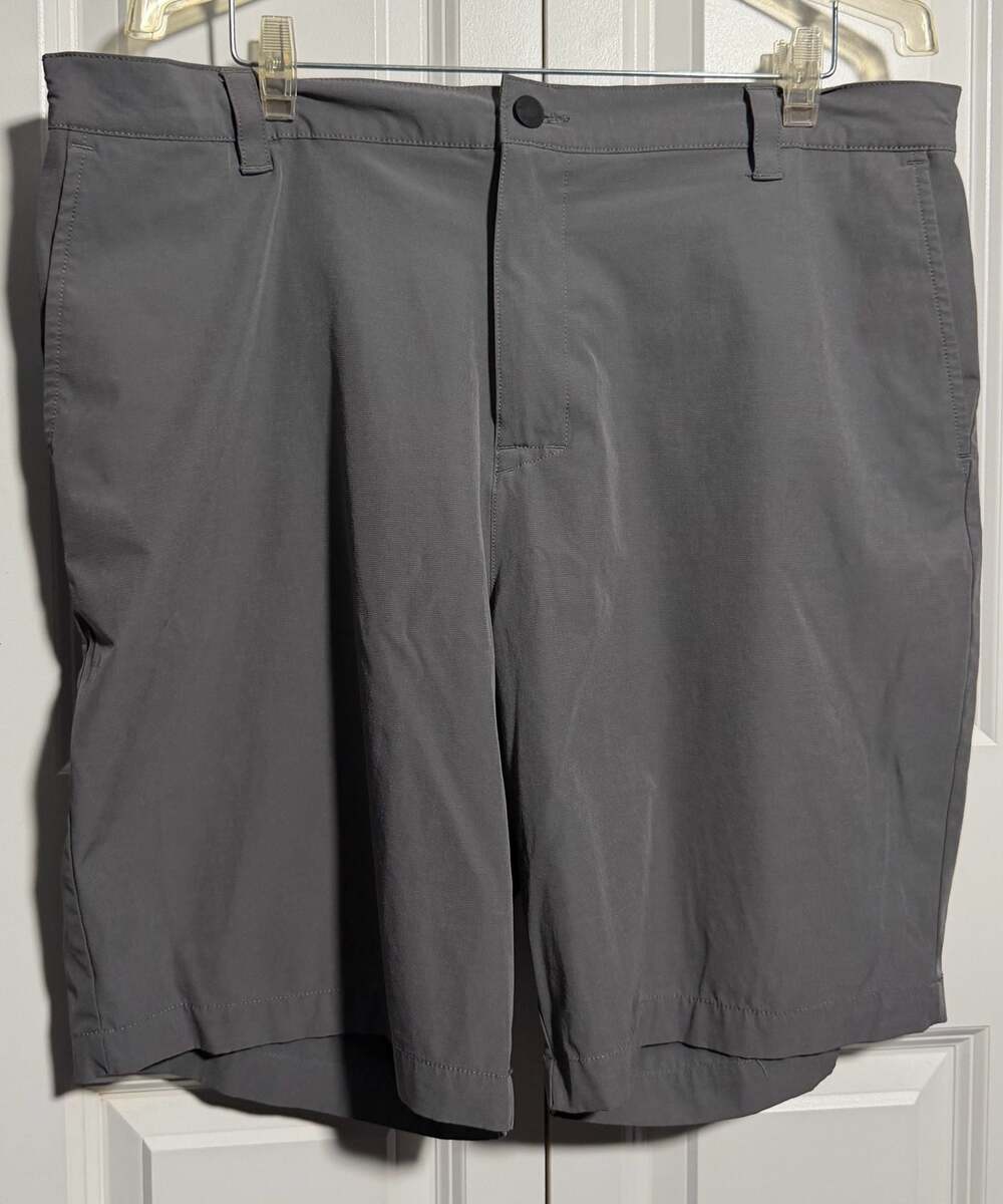 Banana Republic Men Size 40 Gray Performance Stretch Tech Golf Shorts